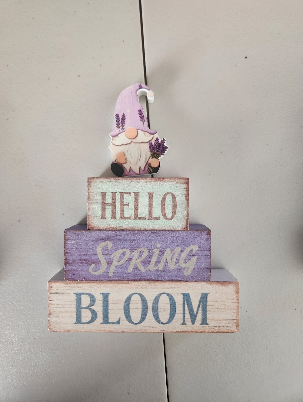 🎉 Hello, Spring, Bloom Stackable Wooden Decor